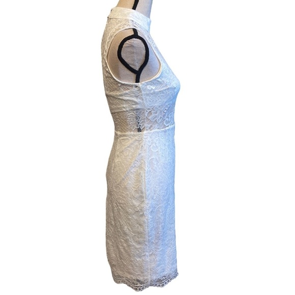 NBD Jules White Lace Sleeveless Mini Dress Women's Small NWT - Picture 4 of 13
